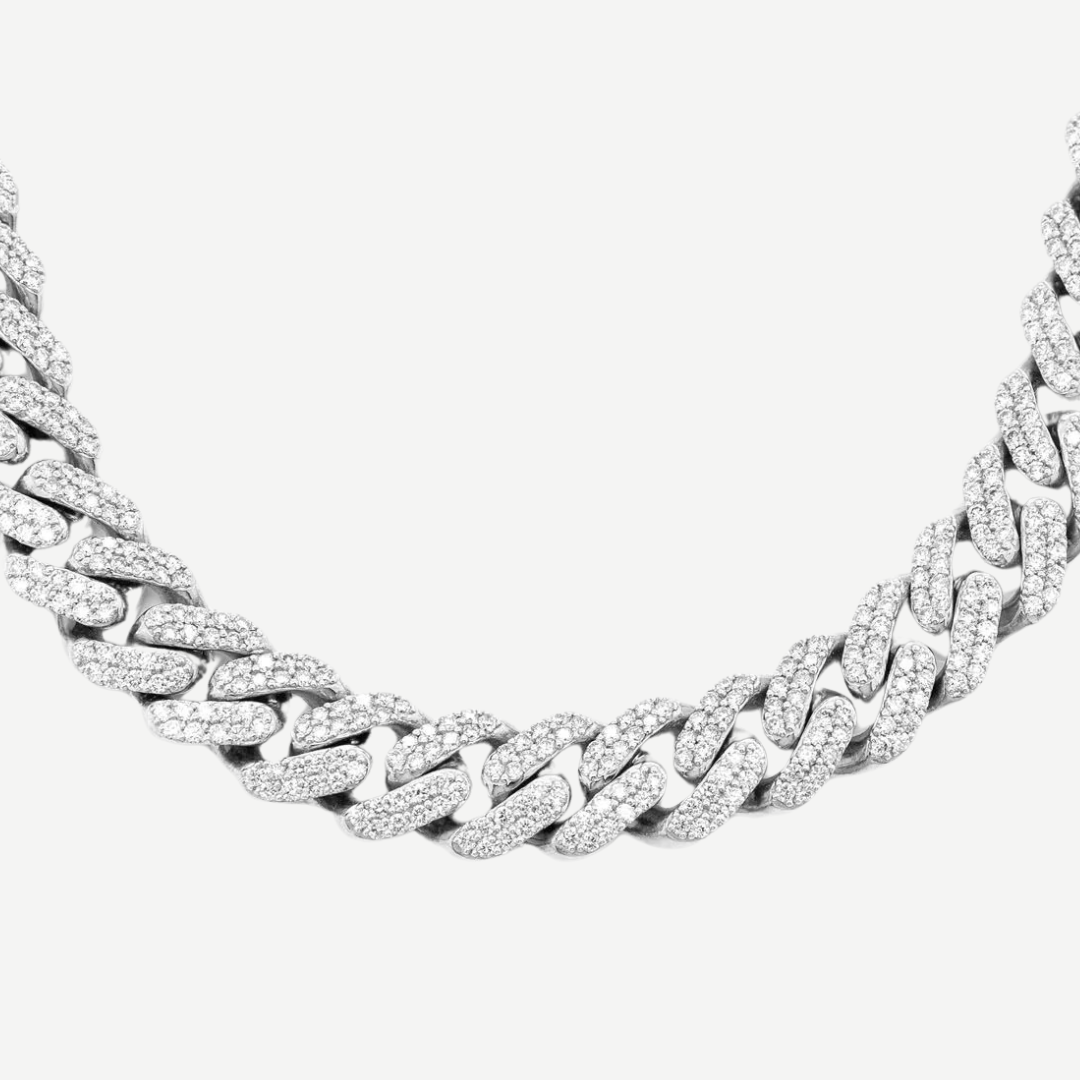 10mm Miami Cuban Link Diamond Necklace
