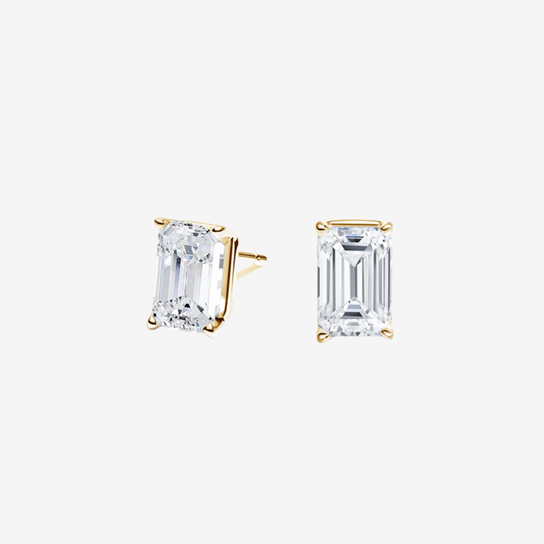 Emerald Cut Diamond Stud Earrings (2 ct. tw.)