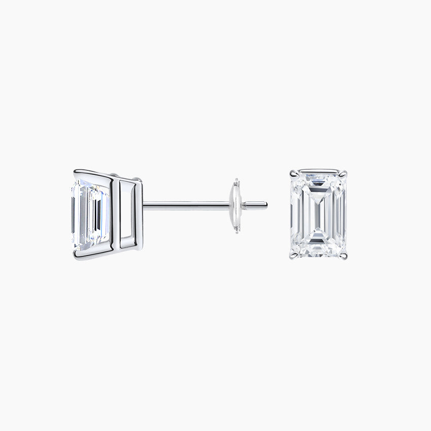 Emerald Cut Diamond Stud Earrings (3 ct. tw.)