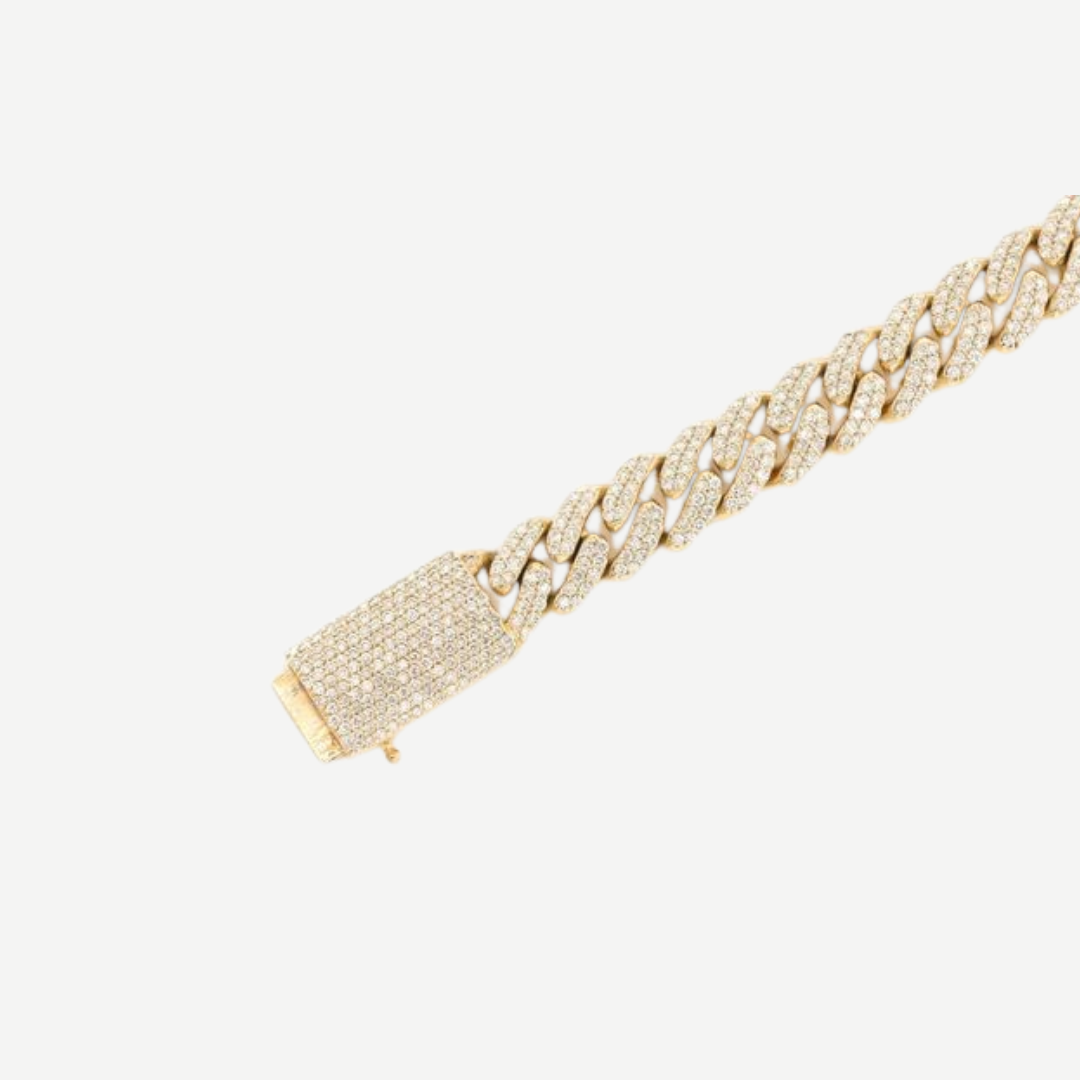 10mm Miami Cuban Link Diamond Bracelet