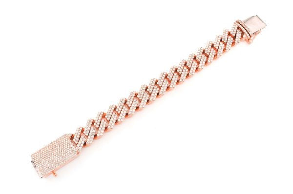 9mm Prong Cuban Link Diamond Bracelet