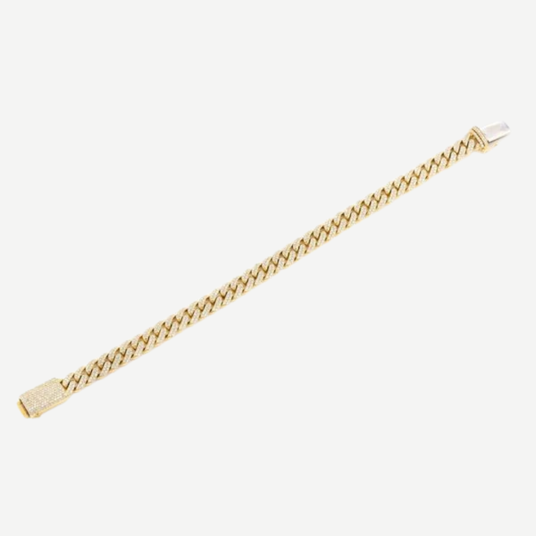 10mm Miami Cuban Link Diamond Bracelet