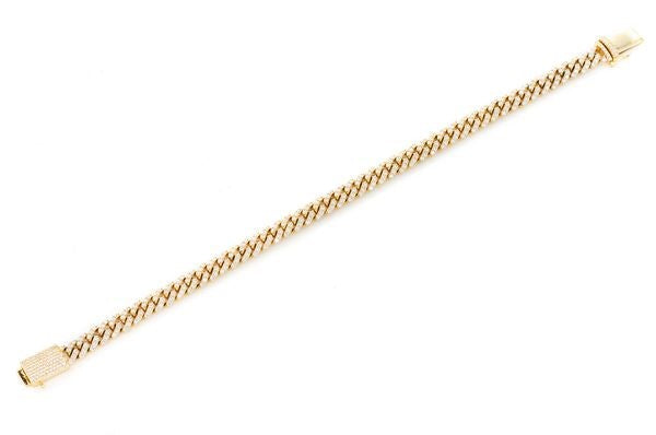 4mm Miami Cuban Link Diamond Bracelet