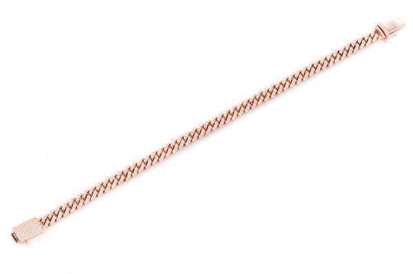 4mm Miami Cuban Link Diamond Bracelet