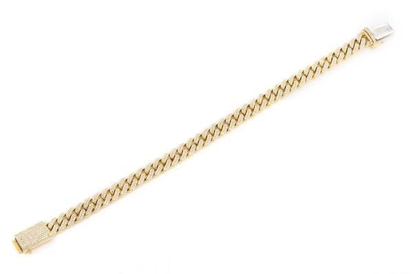 14mm Miami Cuban Link Diamond Bracelet