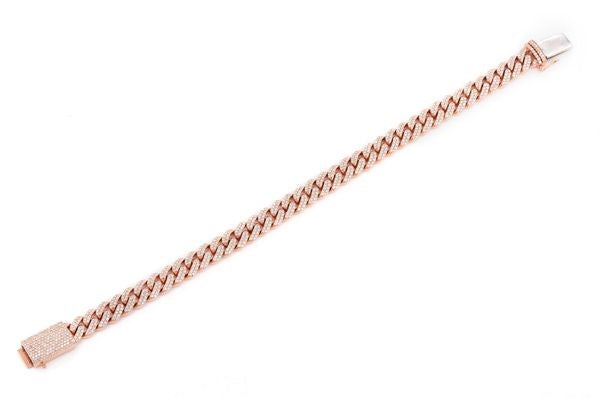 8mm Miami Cuban Link Diamond Bracelet