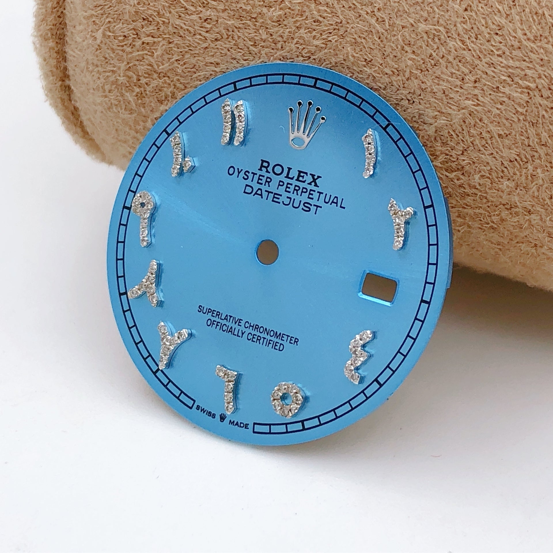 Rolex Date-Just 41 Custom Diamond Arabic Numeral Dials
