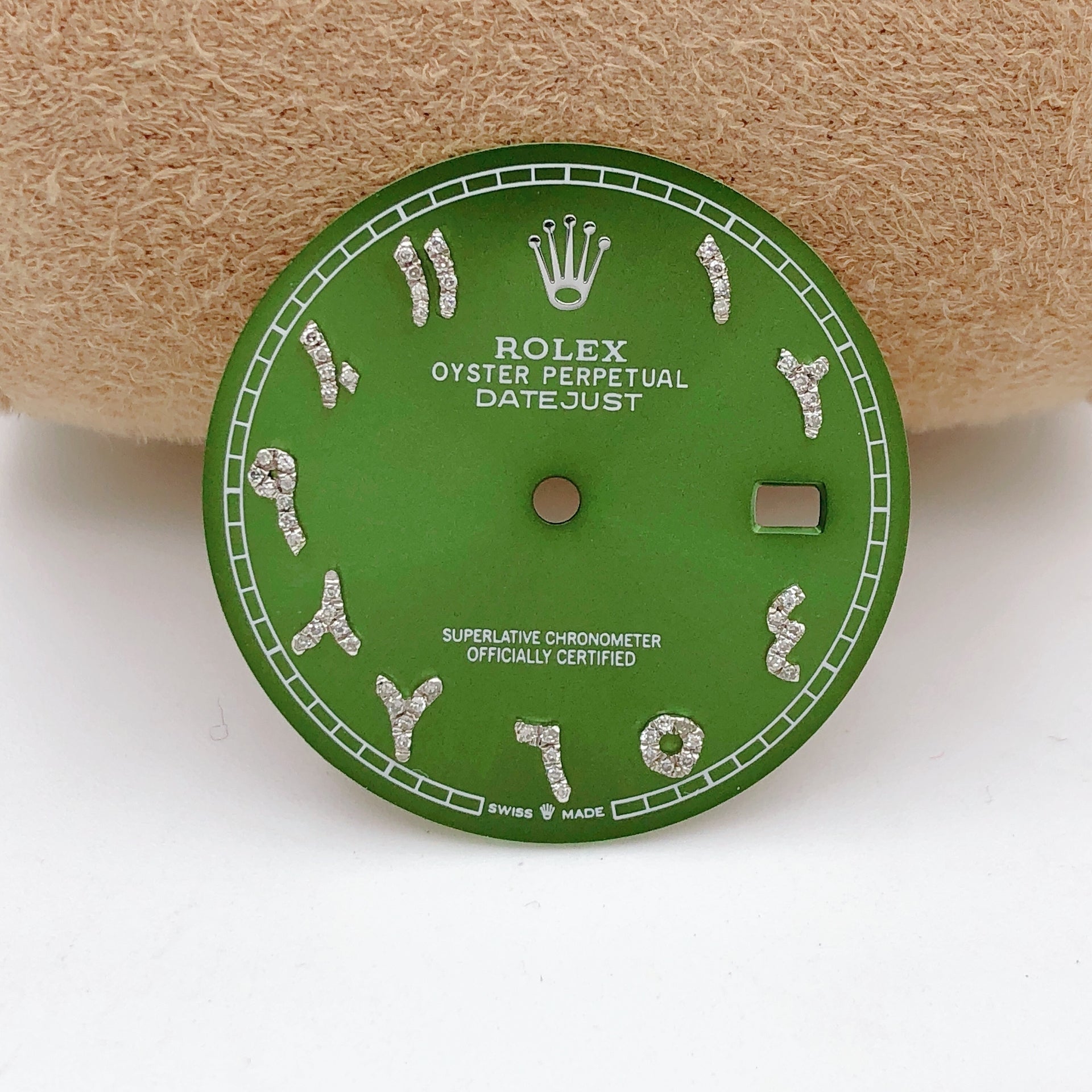 Rolex Date-Just 41 Custom Diamond Arabic Numeral Dials