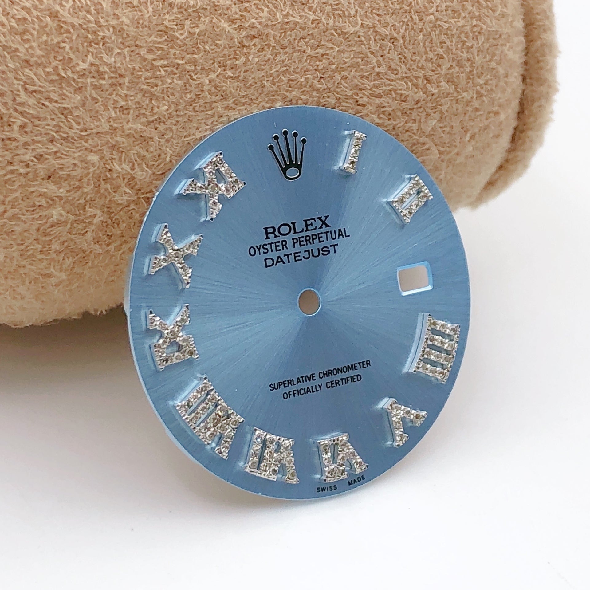 Rolex Date-Just 41 Custom Diamond Roman Numeral Dials