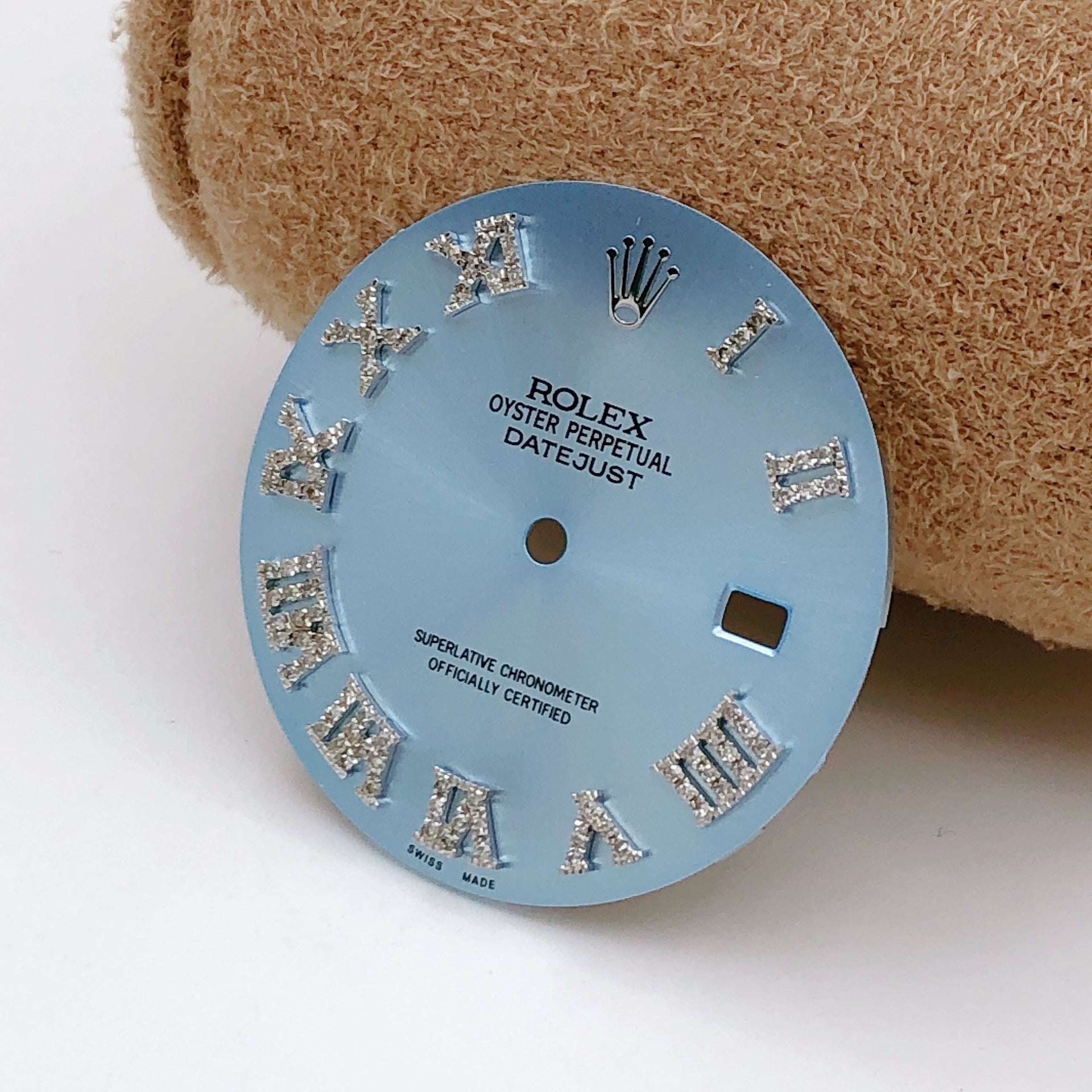 Rolex Date-Just 41 Custom Diamond Roman Numeral Dials