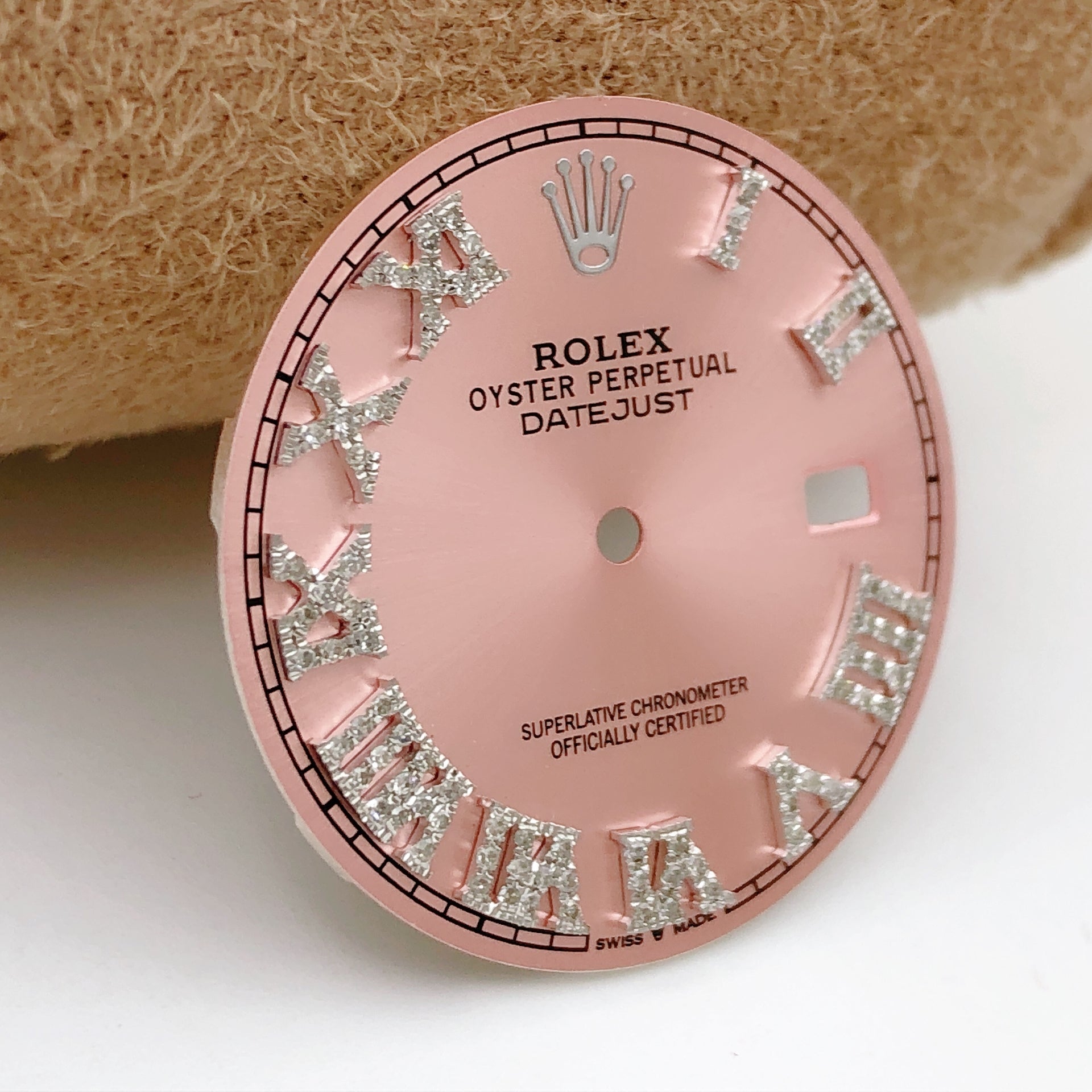 Rolex Date-Just 41 Custom Diamond Roman Numeral Dials