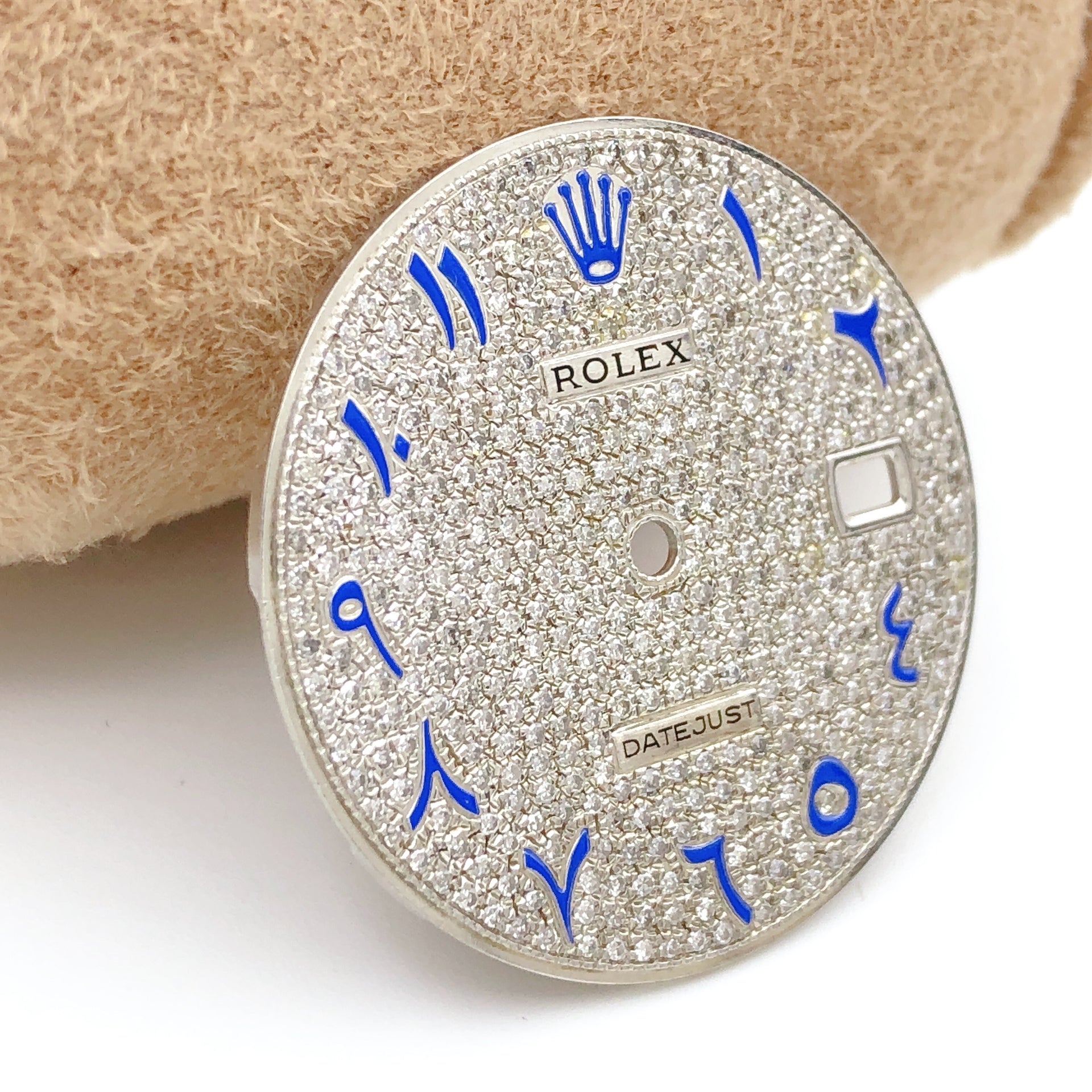 Rolex Date-Just 41 Custom Arabic Numeral Diamond Dial