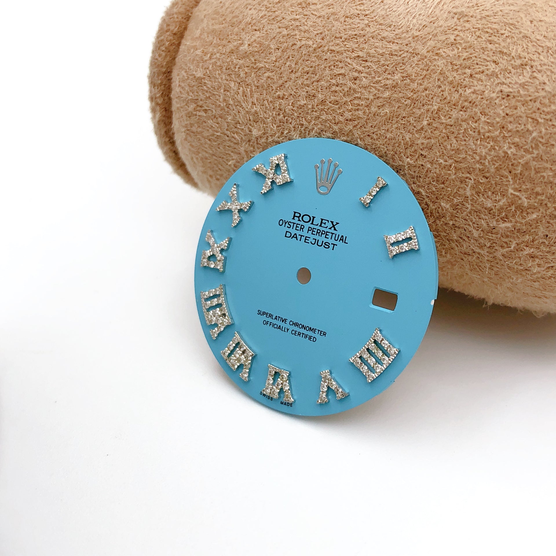 Rolex Date-Just 41 Custom Diamond Roman Numeral Dials