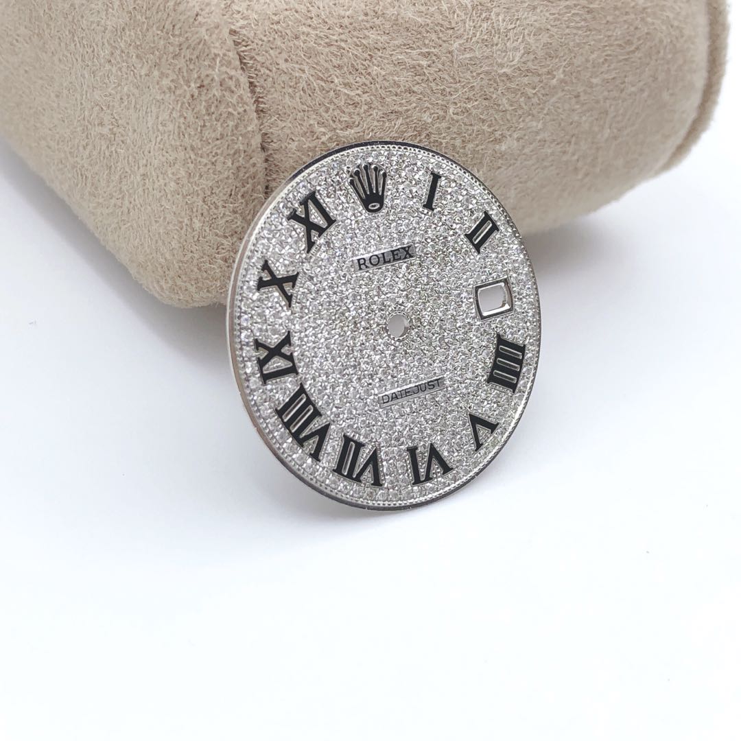 Rolex Date-Just 41 Custom Roman Numeral Diamond Dial
