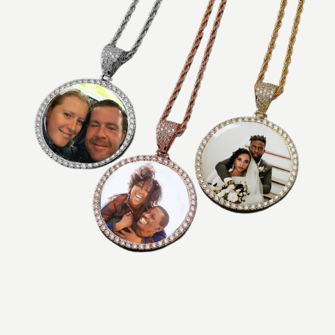 Gold memory necklace deals