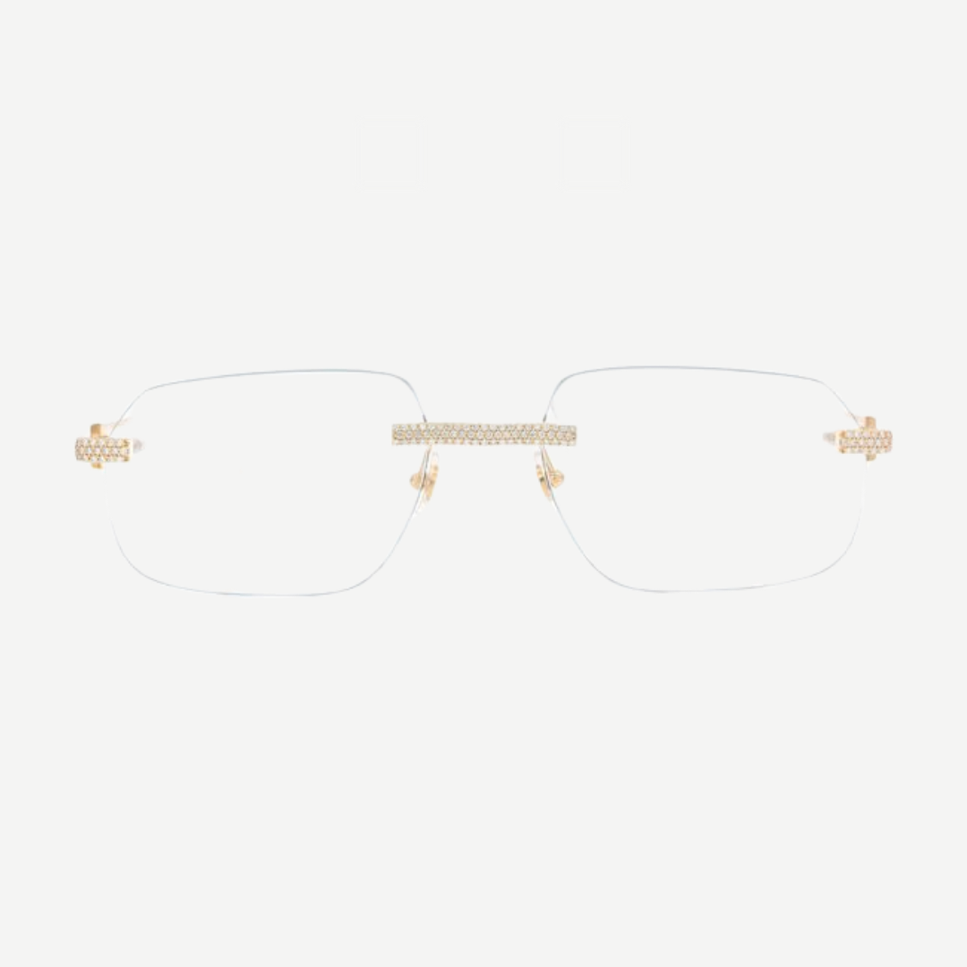 White and gold cartier glasses sale