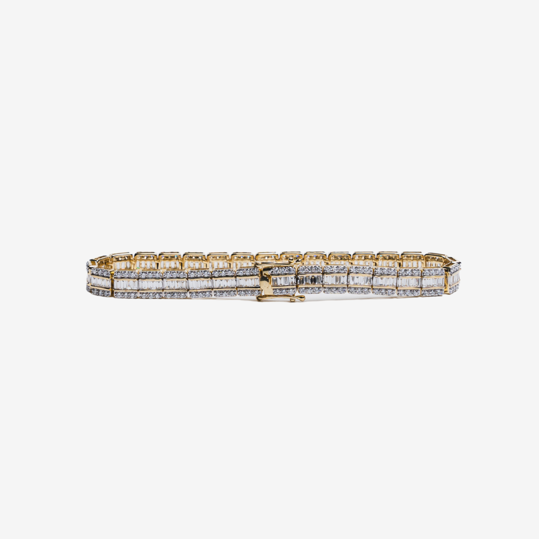 TDV Signature Baguette & Round Diamond Bracelet