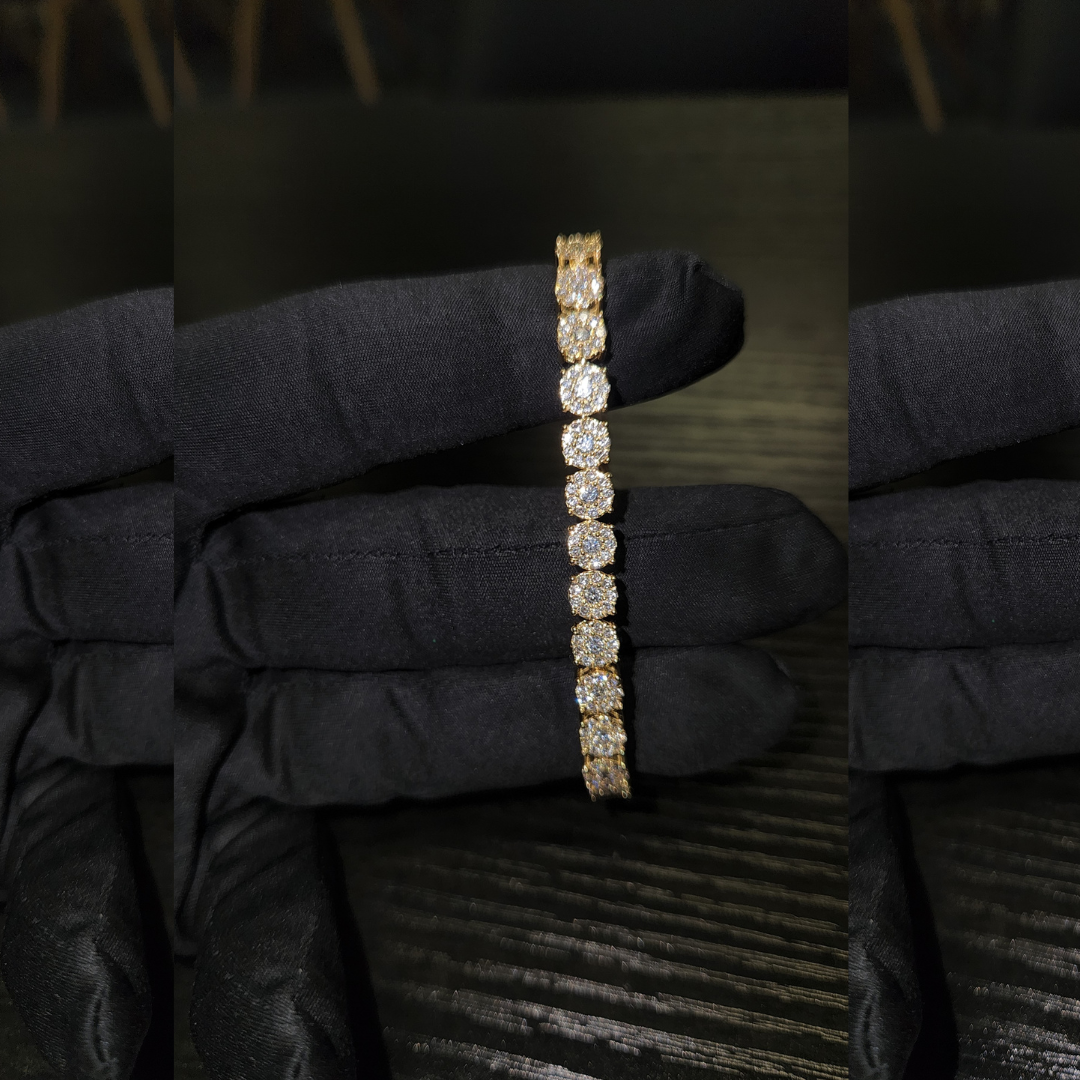 TDV Signature Illusion Set Diamond Tennis Bracelet